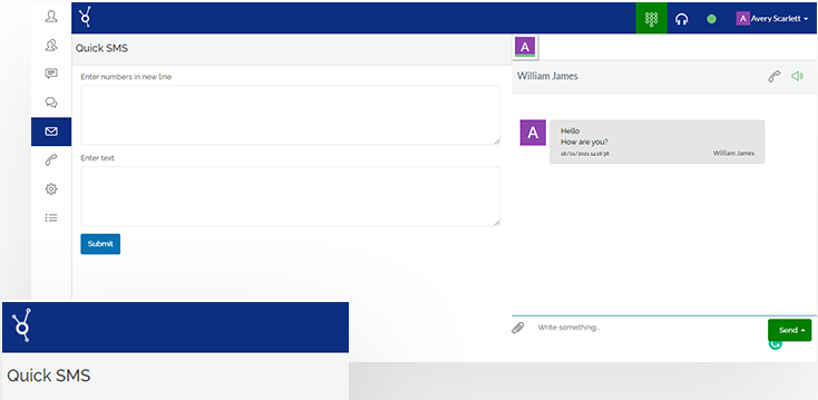 Quick SMS Hub UC Wavetel Business